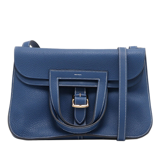 Hermès Clemence Halzan 31 — Blue