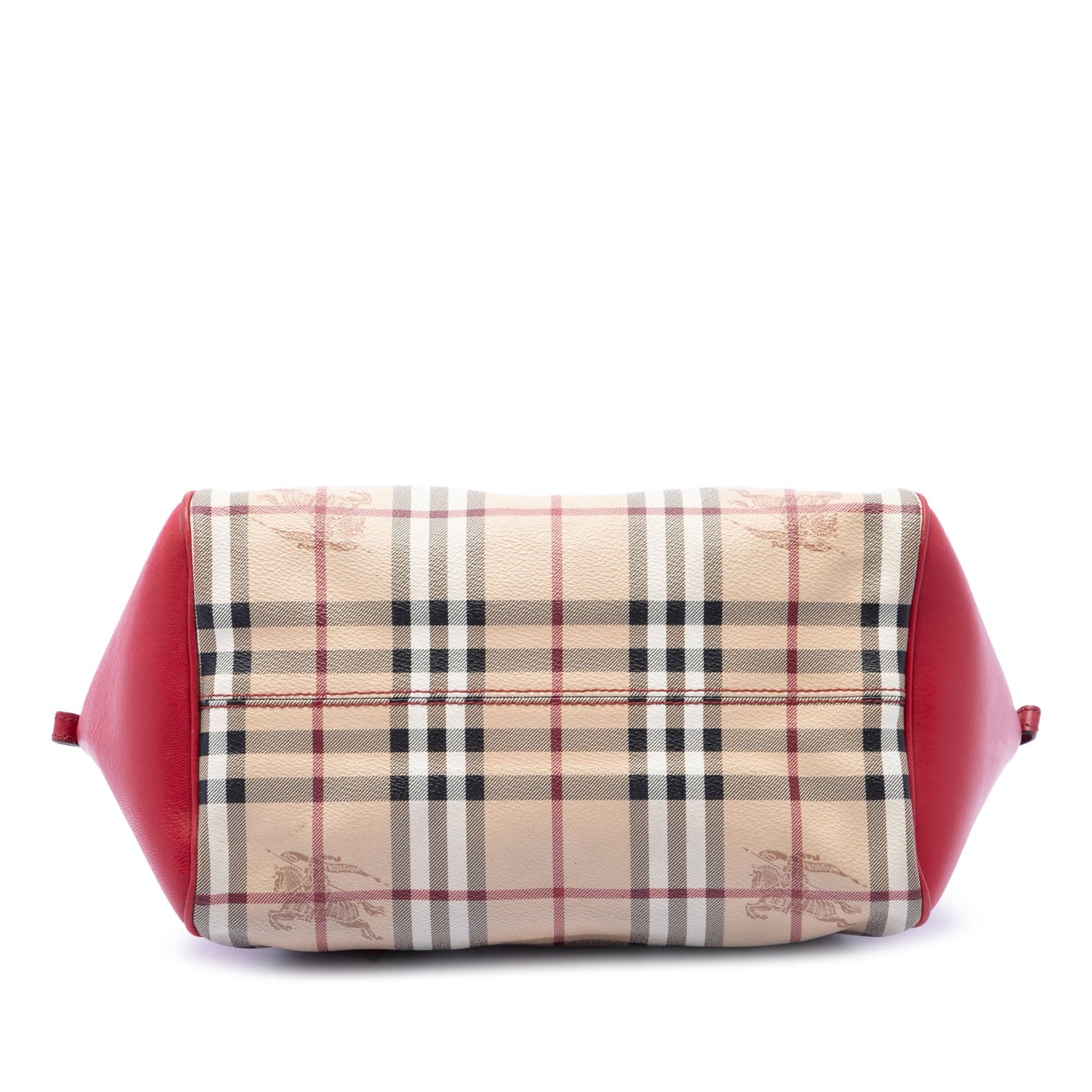 Burberry Small Haymarket Check Coated Canvas Blaze Satchel