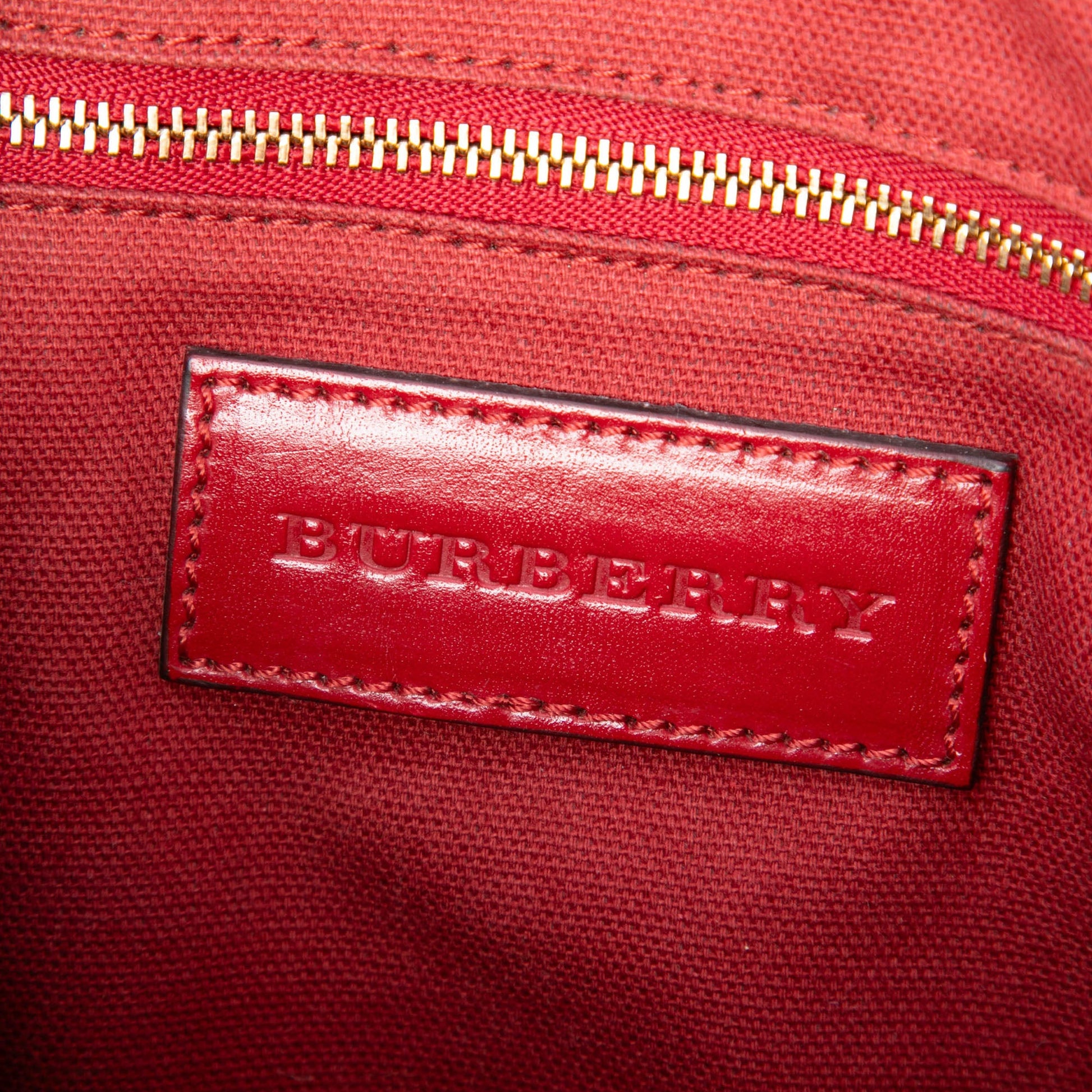 Burberry Small Haymarket Check Coated Canvas Blaze Satchel