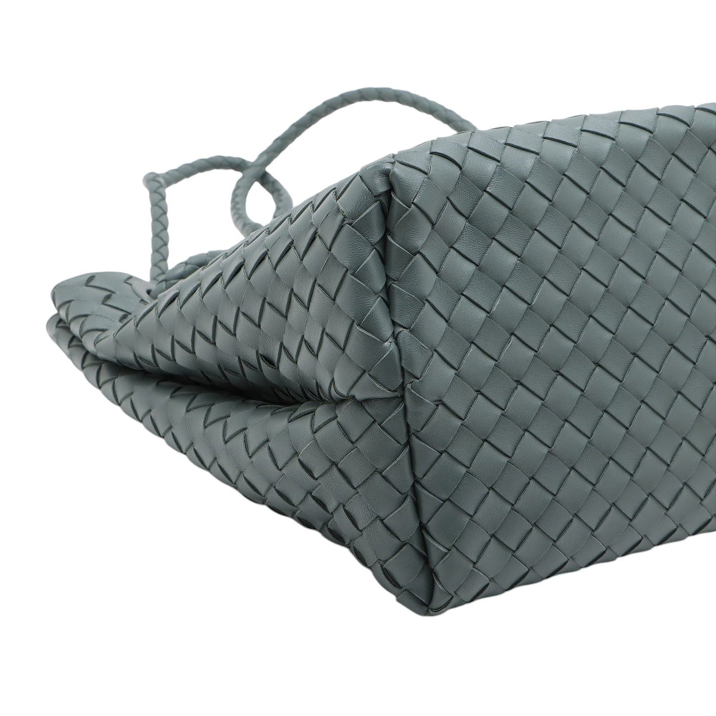 Bottega Veneta Large Lambskin Intrecciato Andiamo Satchel
