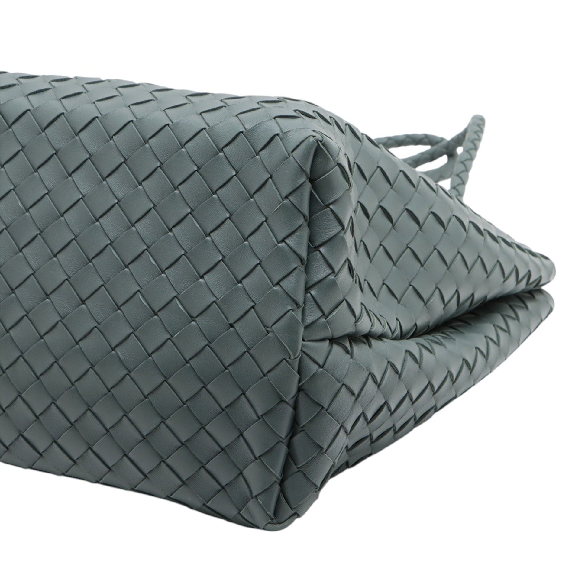 Bottega Veneta Large Lambskin Intrecciato Andiamo Satchel