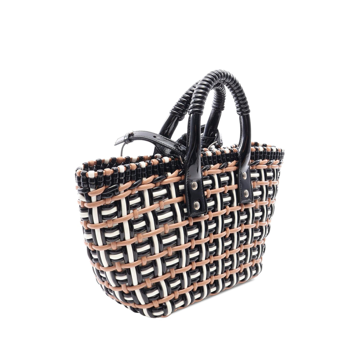 Balenciaga XS Woven Bistrot Panier Tote