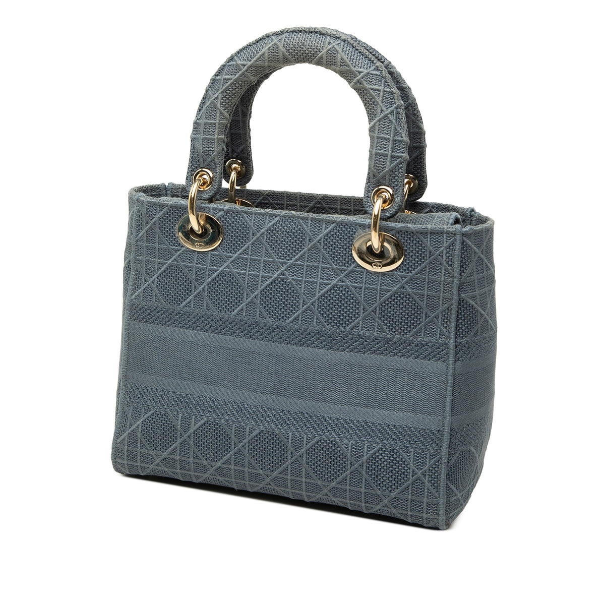 Dior Medium Embroidered Canvas Cannage Lady D Lite