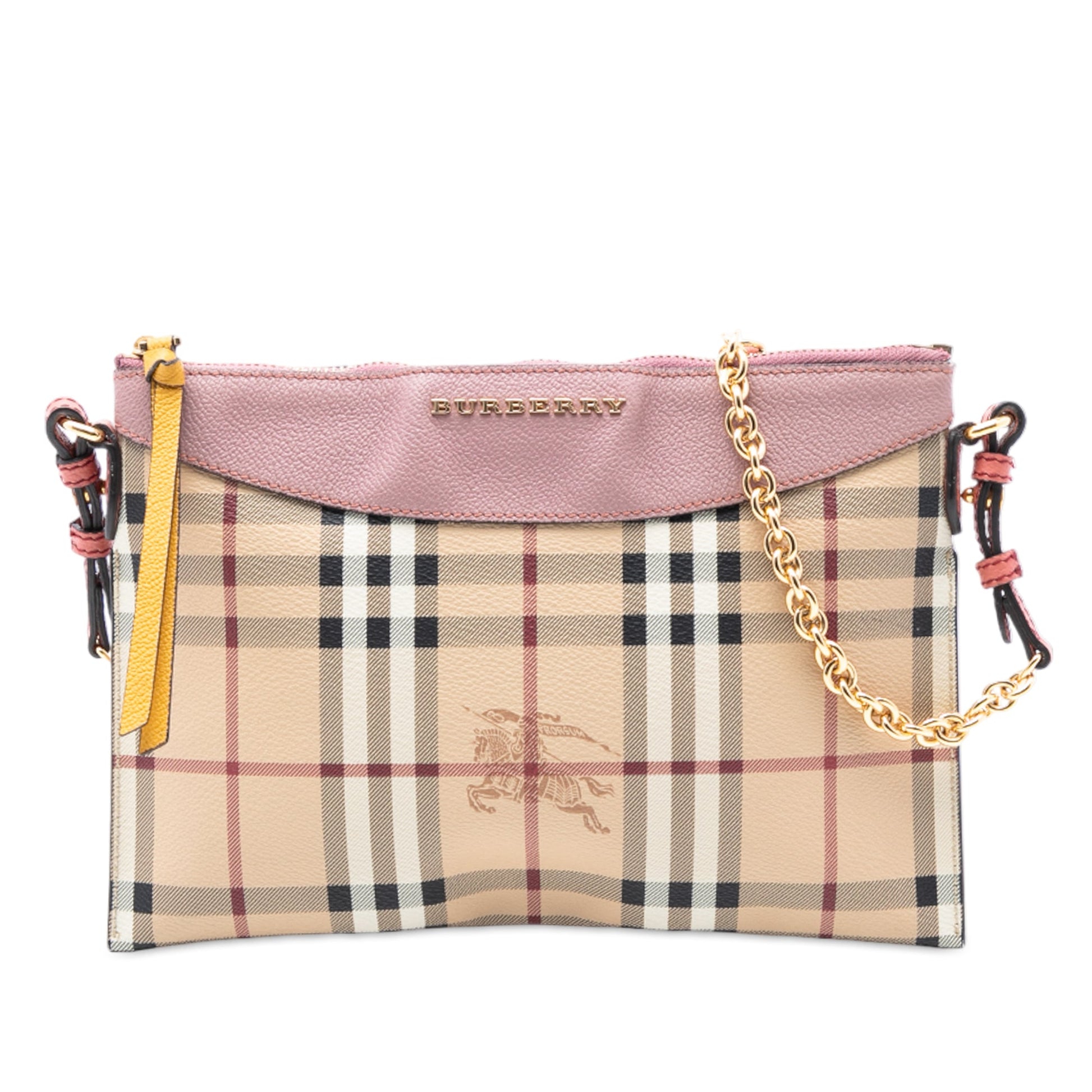 Burberry Haymarket Check Coated Canvas Peyton Crossbody