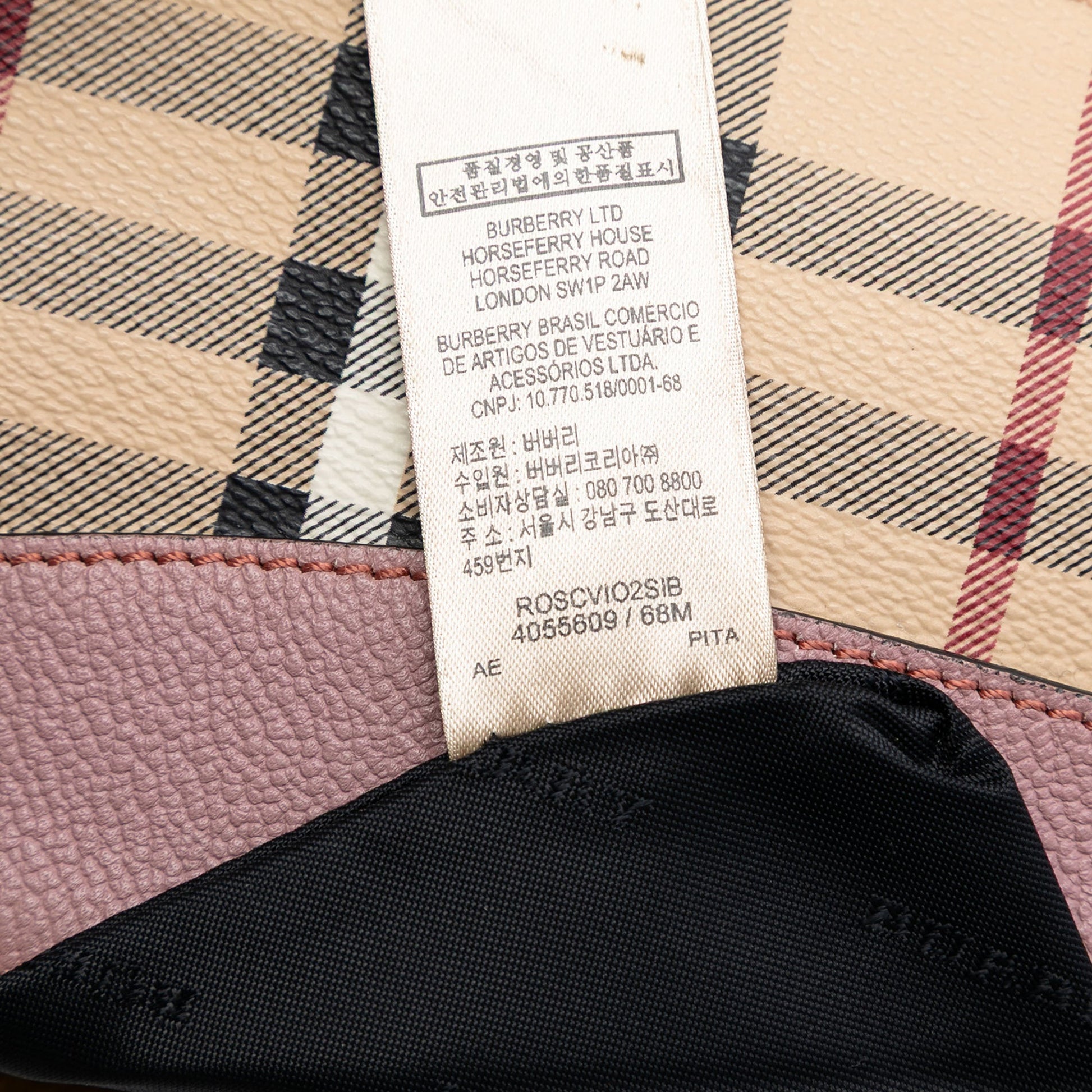 Burberry Haymarket Check Coated Canvas Peyton Crossbody