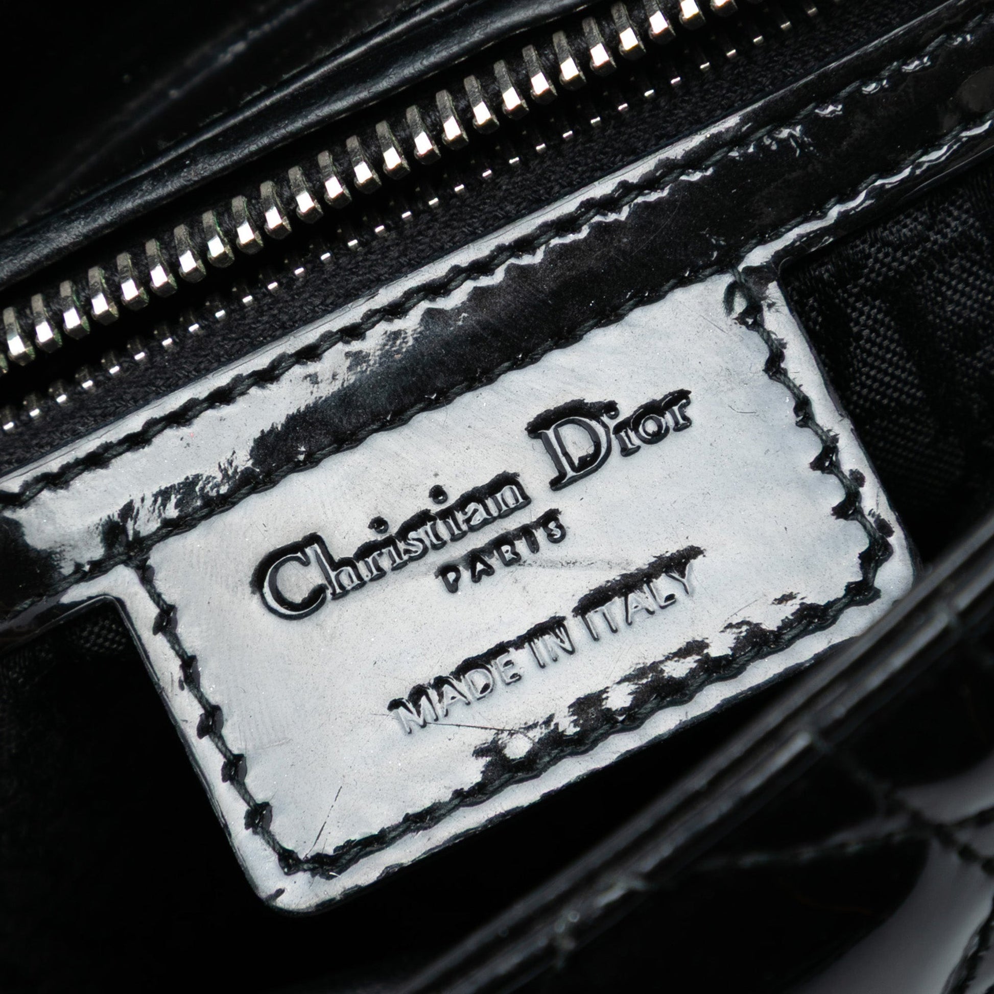 Dior Medium Patent Cannage Lady Dior