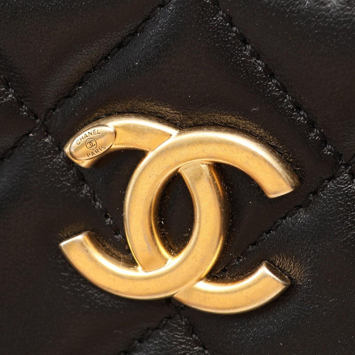 Chanel Small CC Quilted Lambskin Top Handle Vanity Case