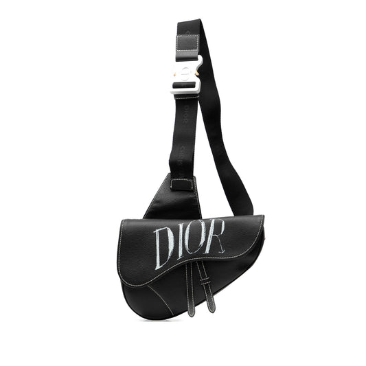 Dior Alex Foxton Grained Calfskin Saddle Bag