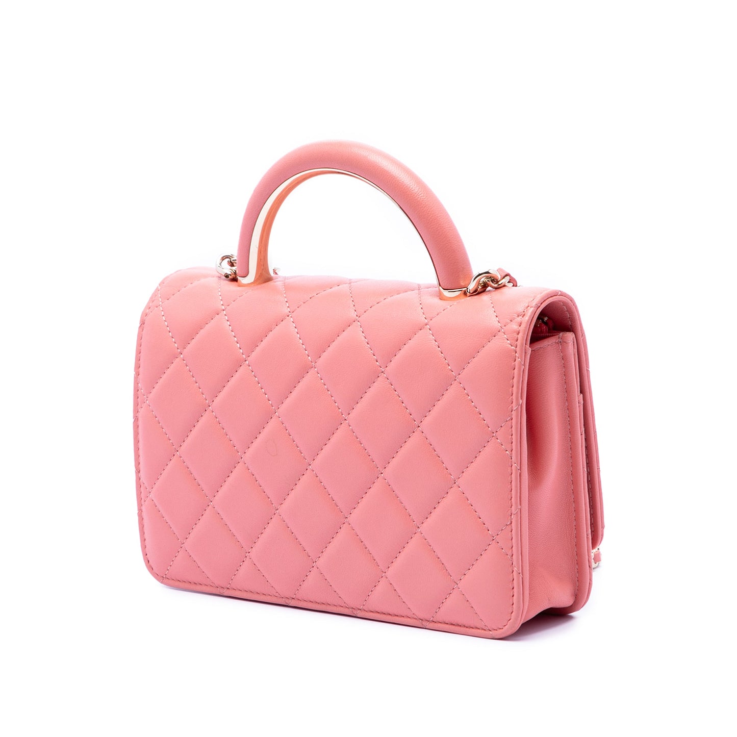 Chanel Mini Rectangular Lambskin Paris Le19M Charming Top Handle Flap