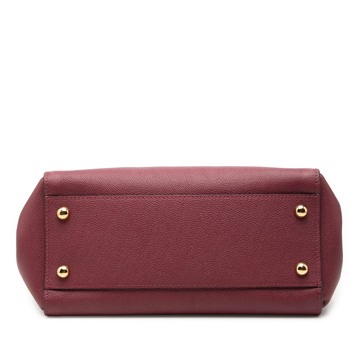 Burberry Medium Grained Calfskin Buckle Tote