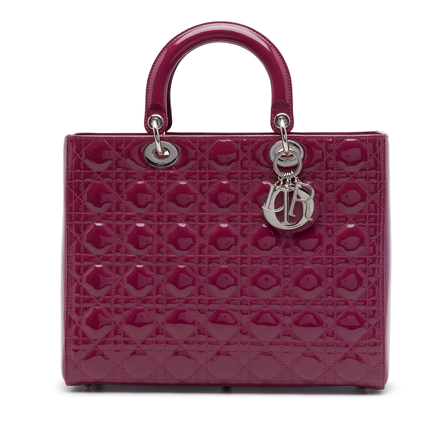 Dior Large Patent Cannage Lady Dior