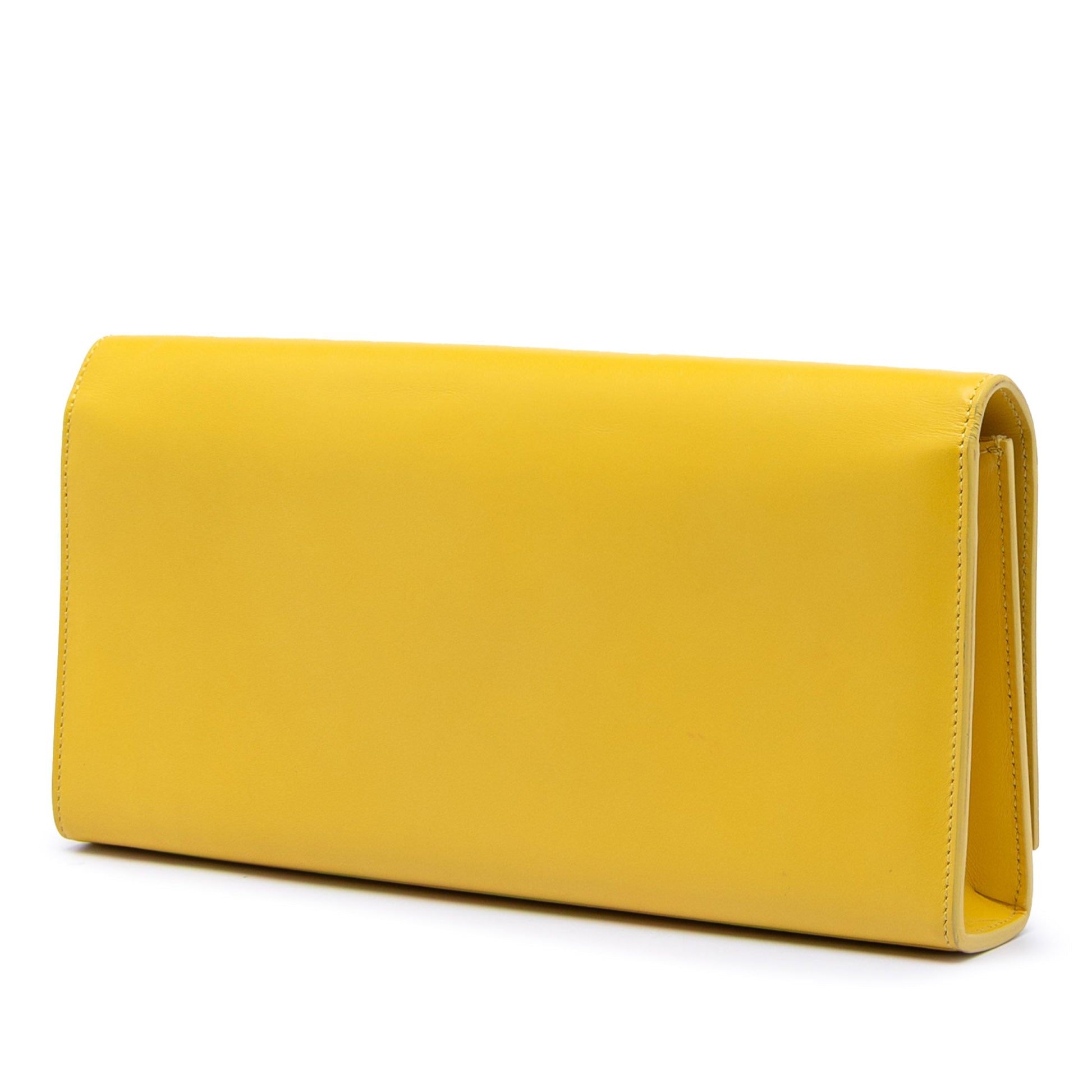 Smooth Leather Cassandre Clutch
