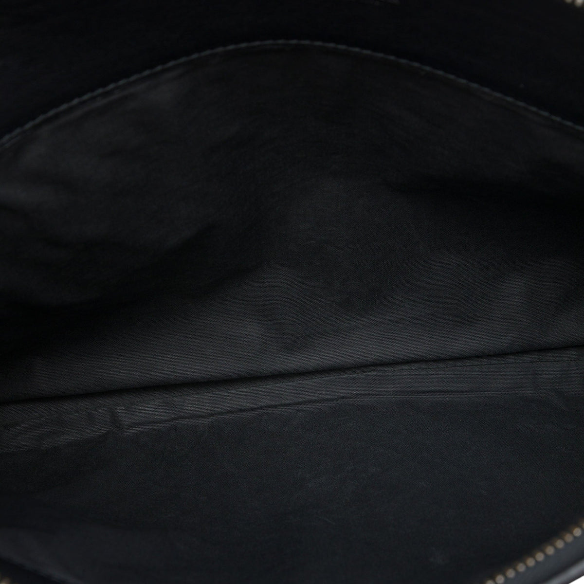 Bottega Veneta Nappa Intrecciato Portfolio Flap Clutch — Black