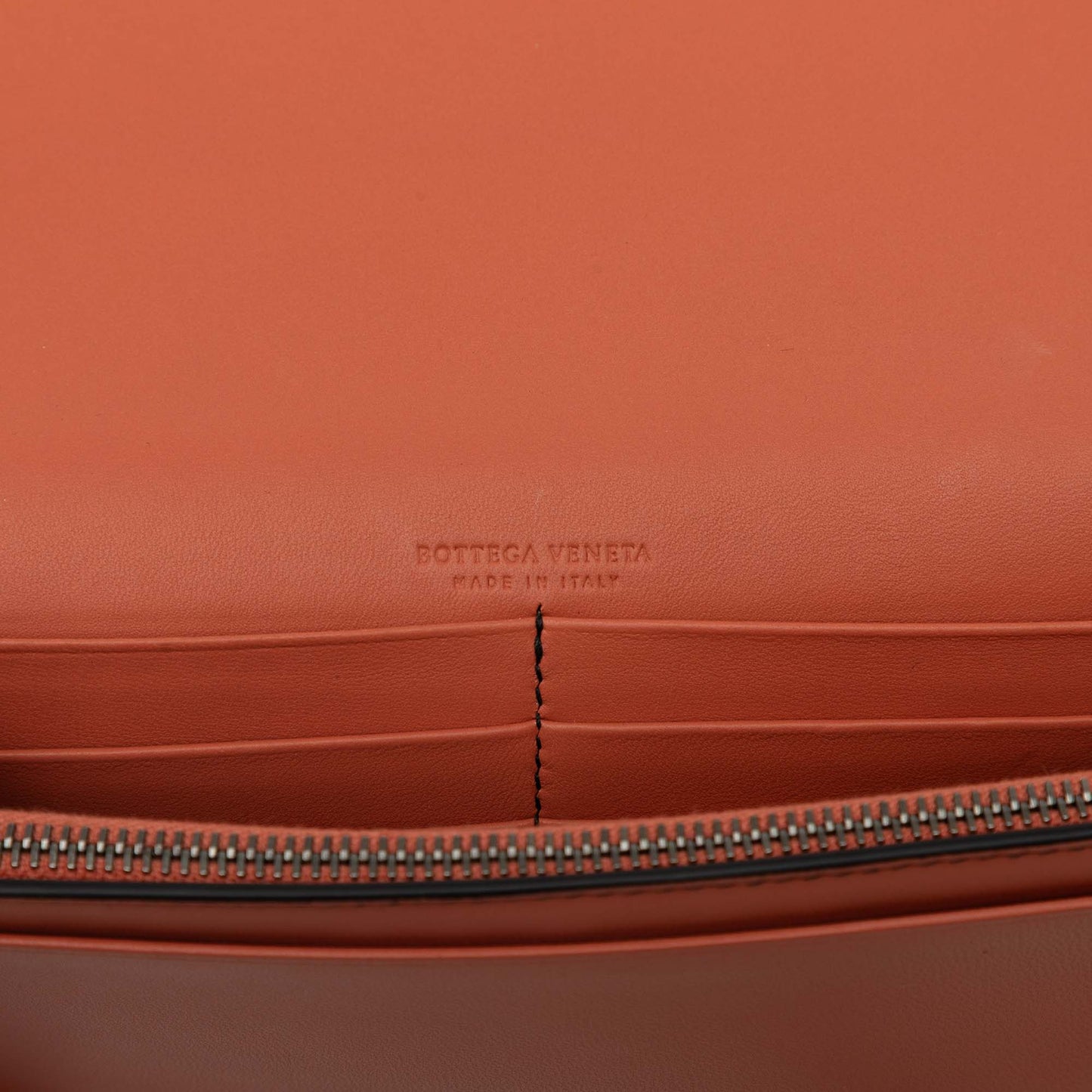 Bottega Veneta Nappa Intrecciato Studded Wallet on Chain