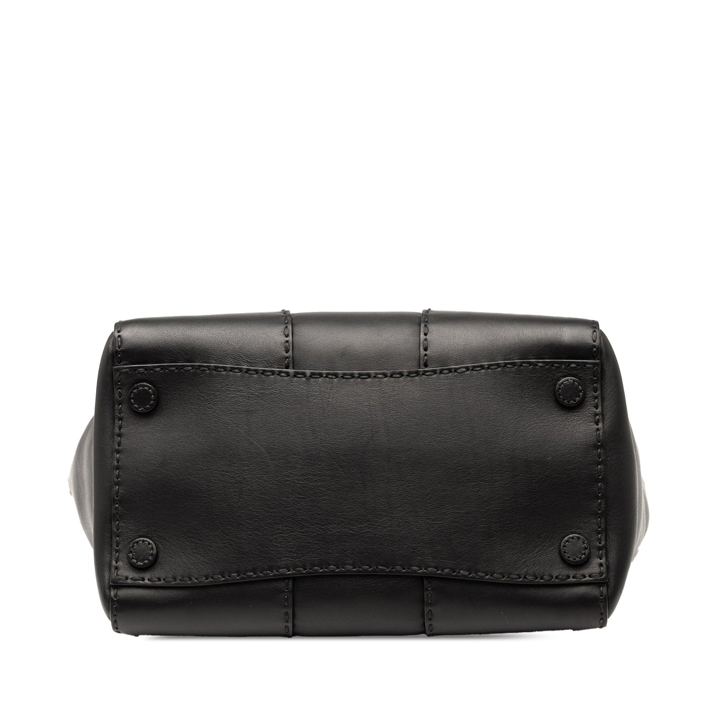 Prada Small City Calf Stitched Twin Pocket Satchel