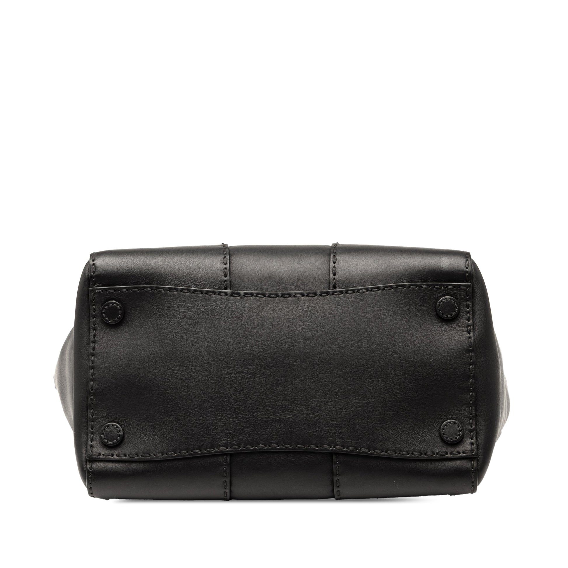 Prada Small City Calf Stitched Twin Pocket Satchel