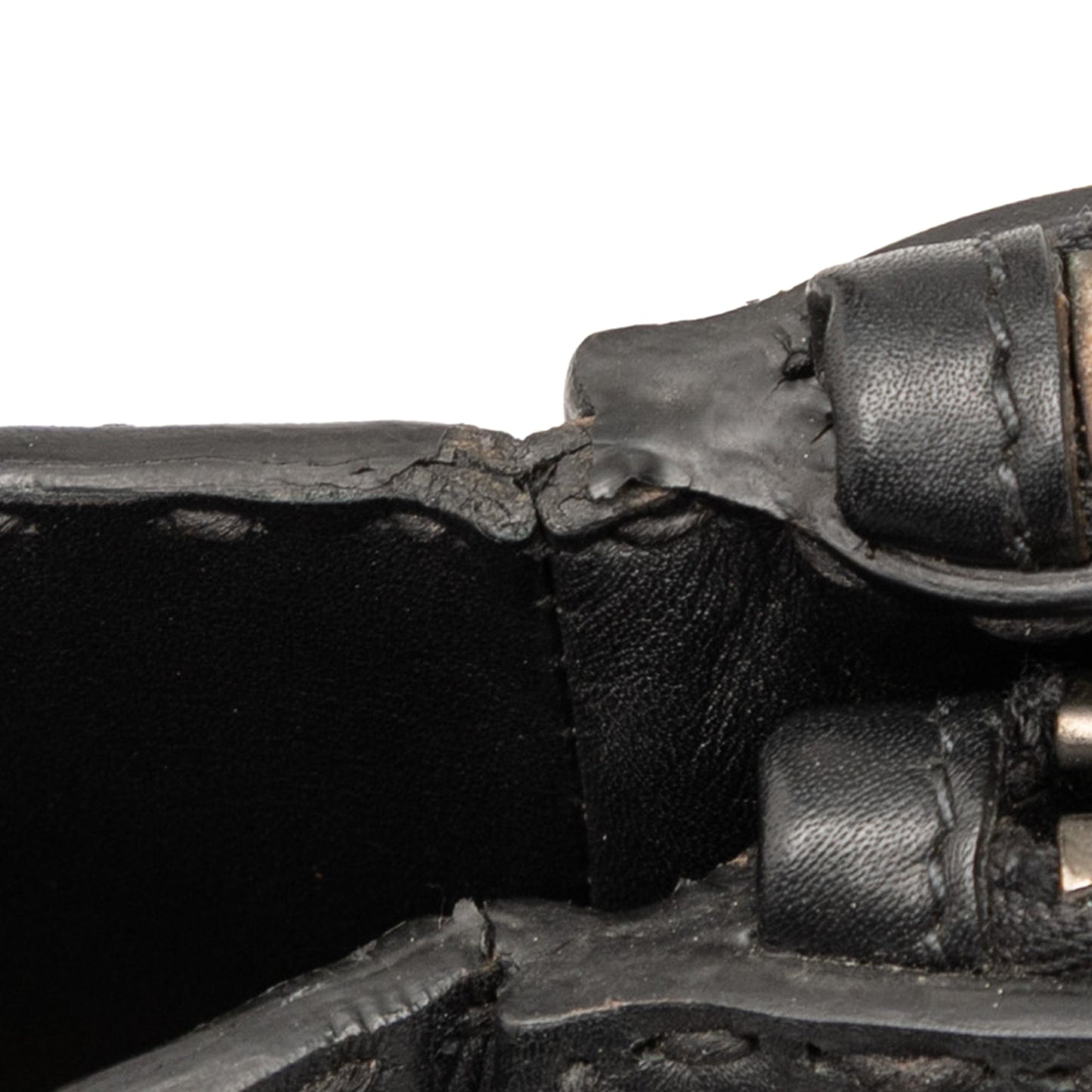 Prada Small City Calf Stitched Twin Pocket Satchel