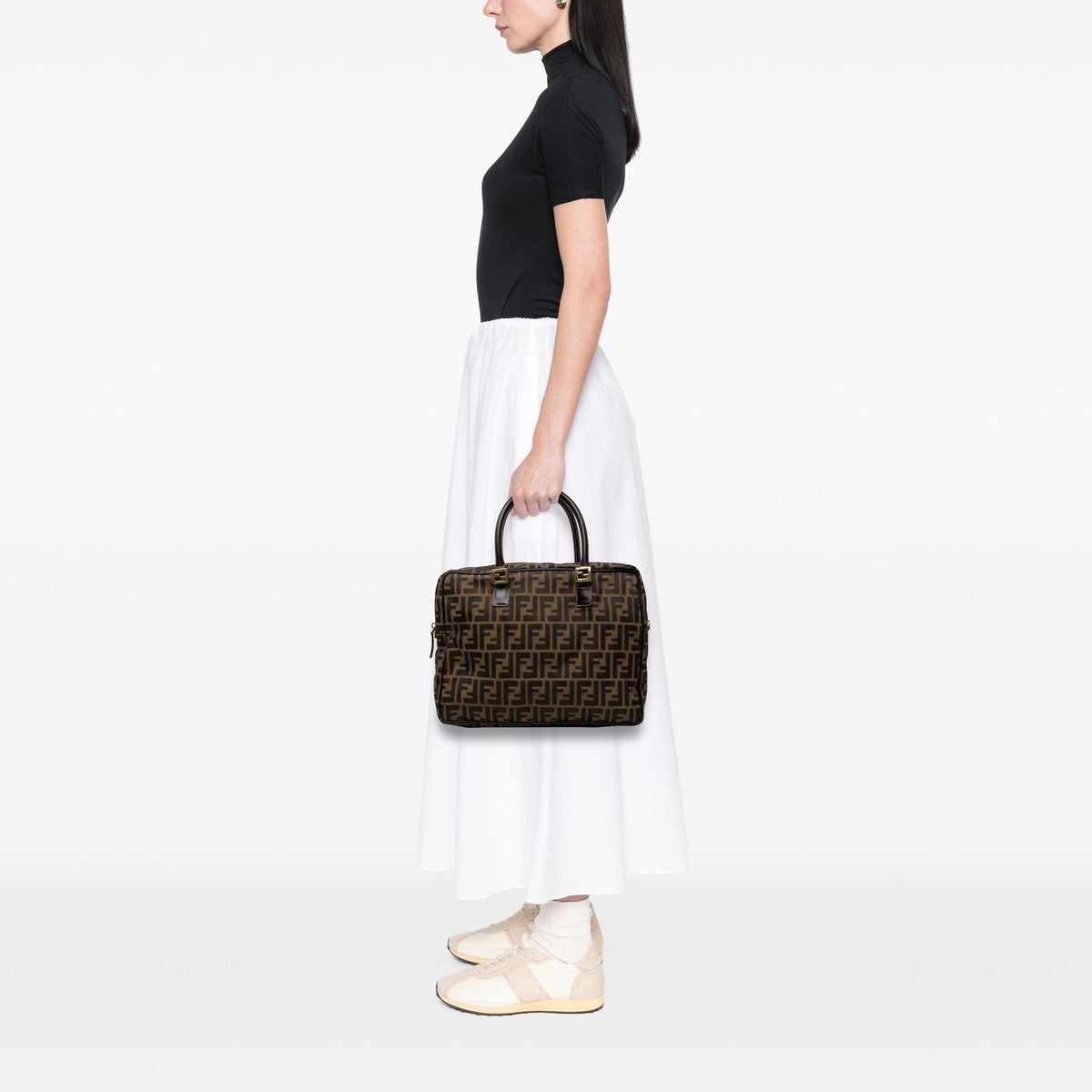 Fendi Zucca Canvas Business Bag