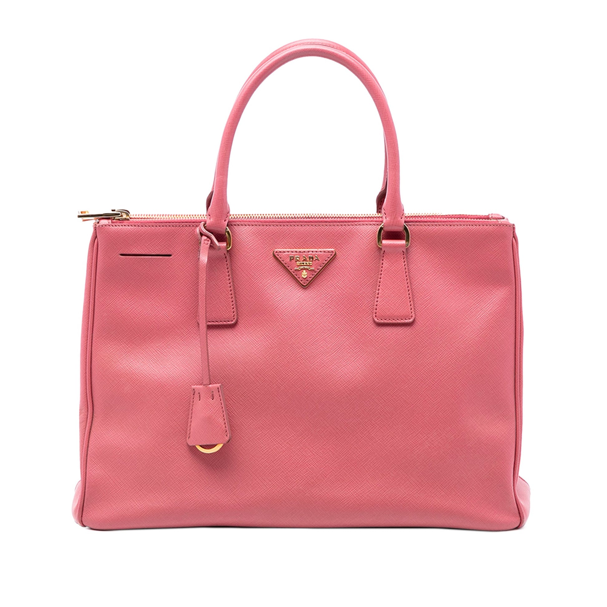 Prada Medium Saffiano Lux Galleria Double Zip Satchel