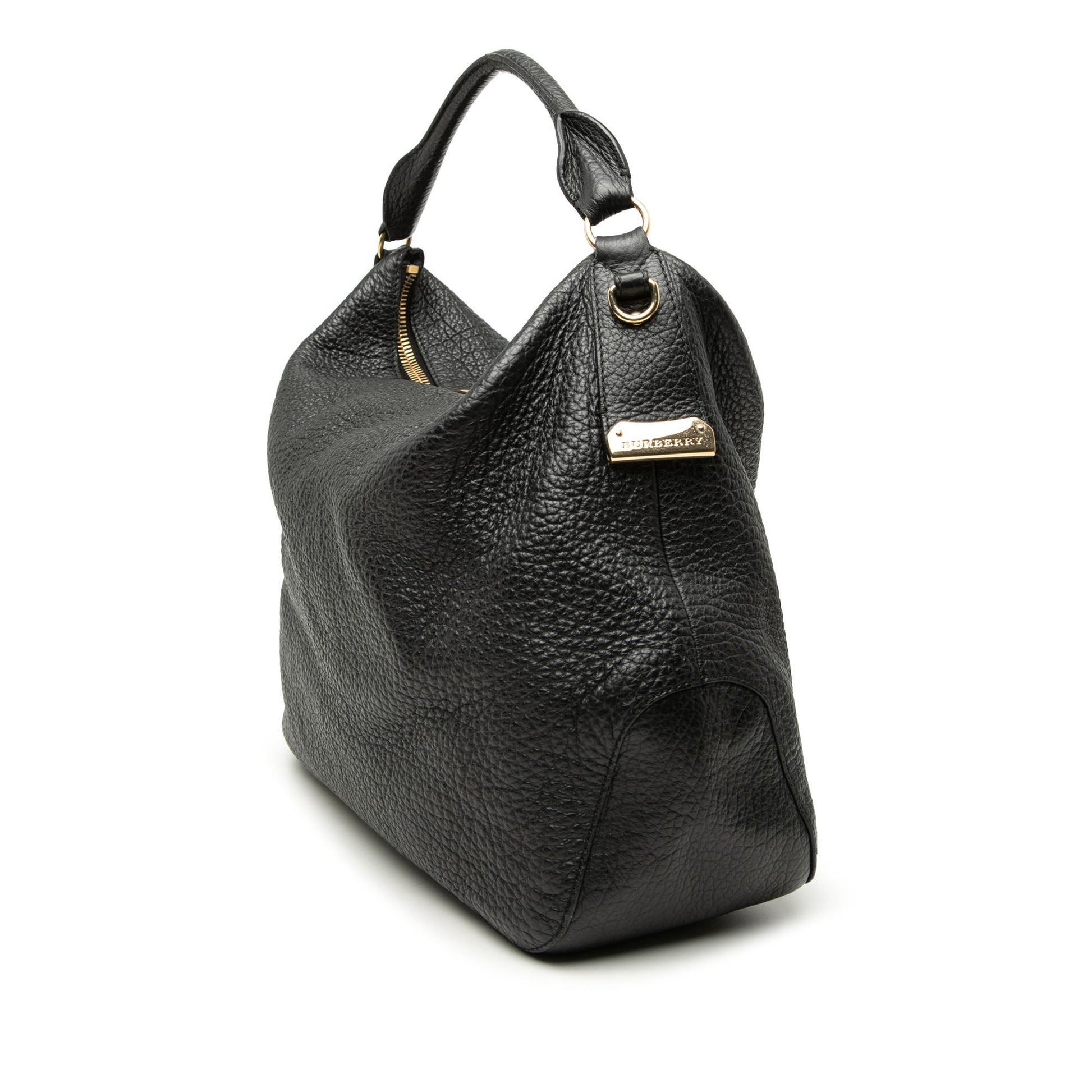 Burberry Grained Calfskin Heritage Ledbury Convertible Hobo