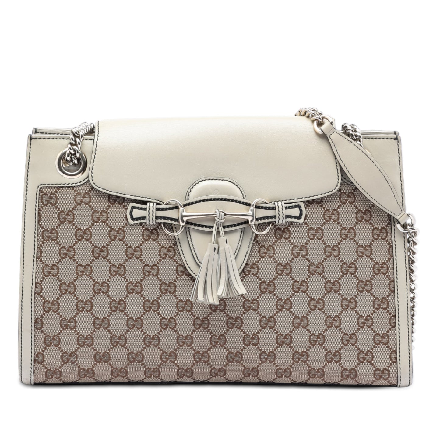 Gucci Large GG Canvas Emily Shoulder Bag