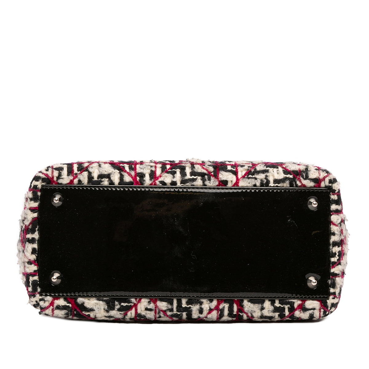 Dior Medium Tweed Cannage Fringe Lady Dior