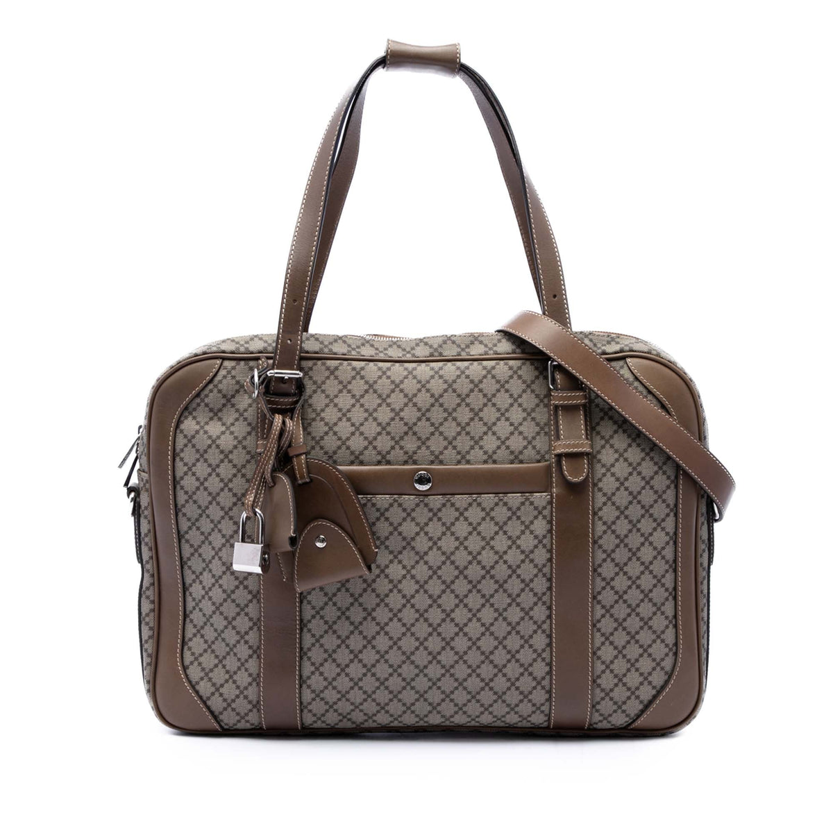 Gucci Diamante Coated Canvas Business Bag