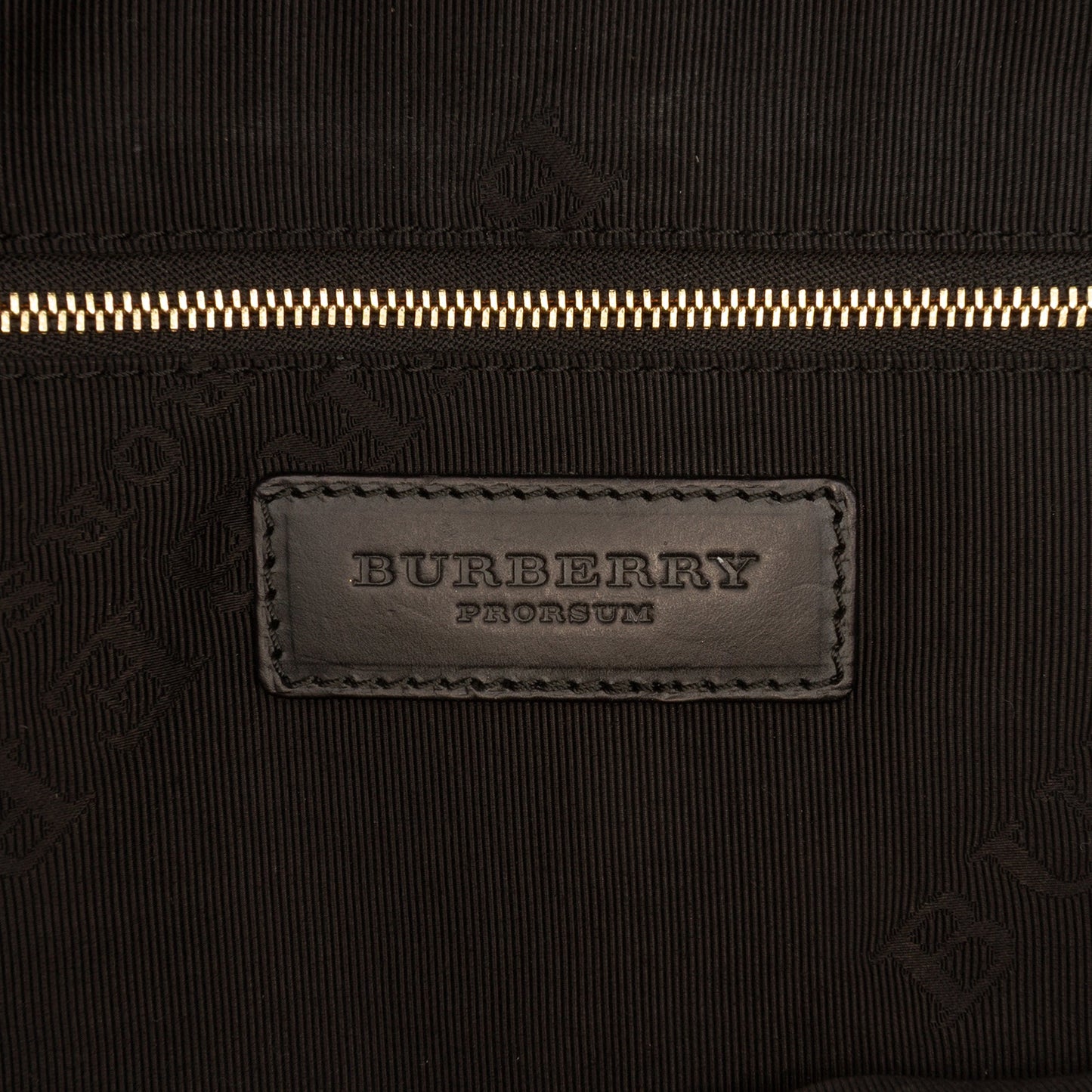 Burberry Medium Leather and Canvas Geometric Tapestry Milverton Bag