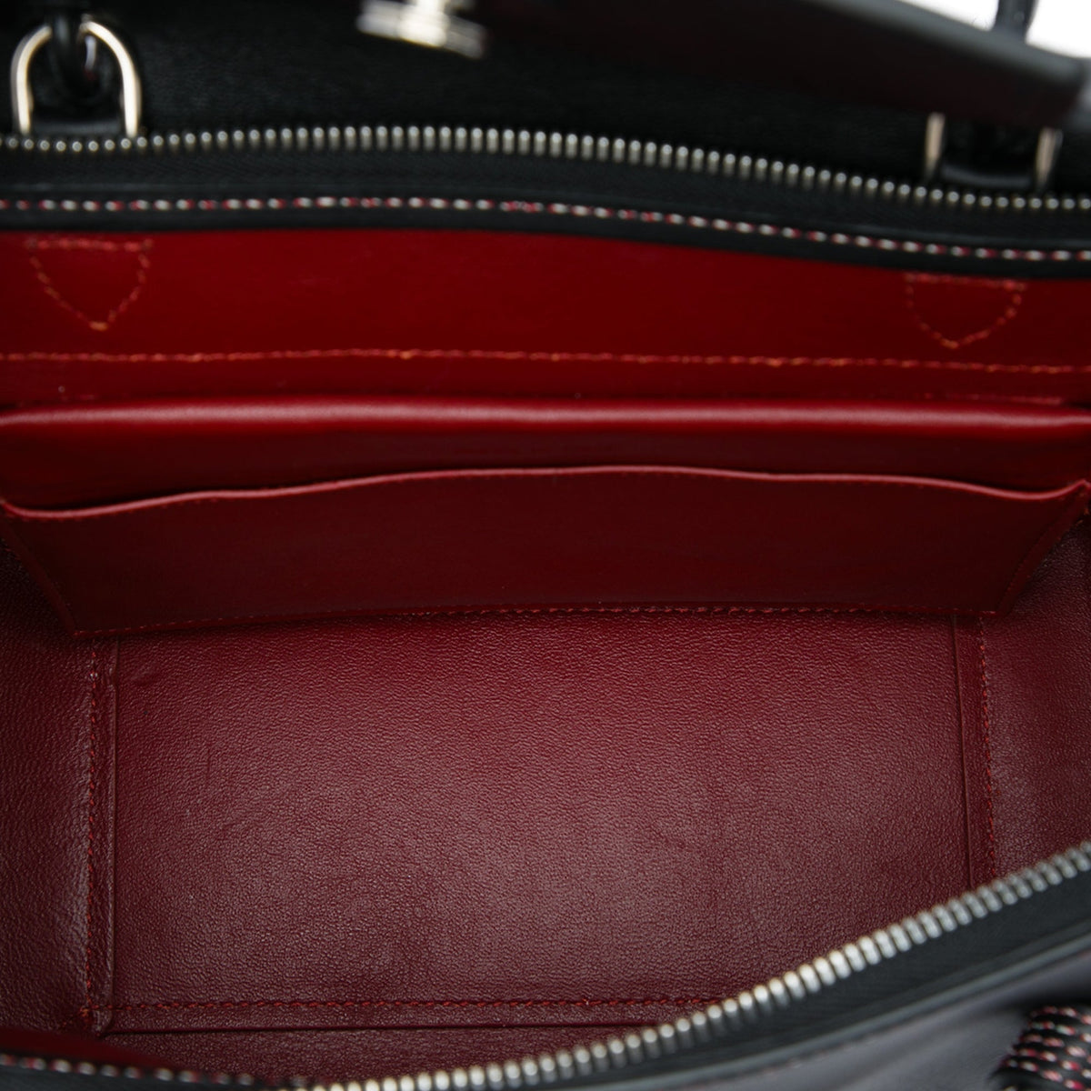Celine Micro Grained Calfskin Stitch Belt Bag — Black