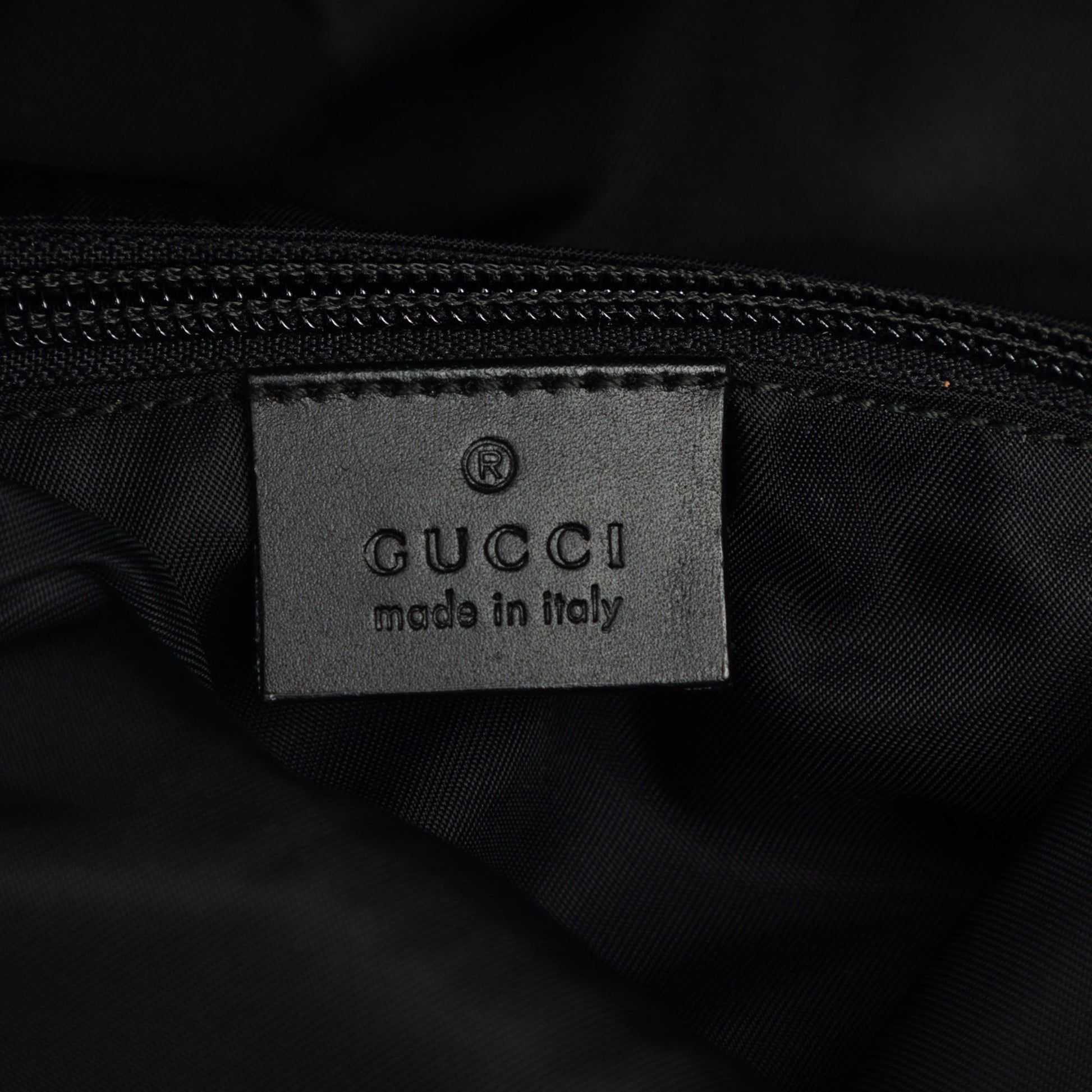 Gucci Canvas Techno Web Fold Over Backpack