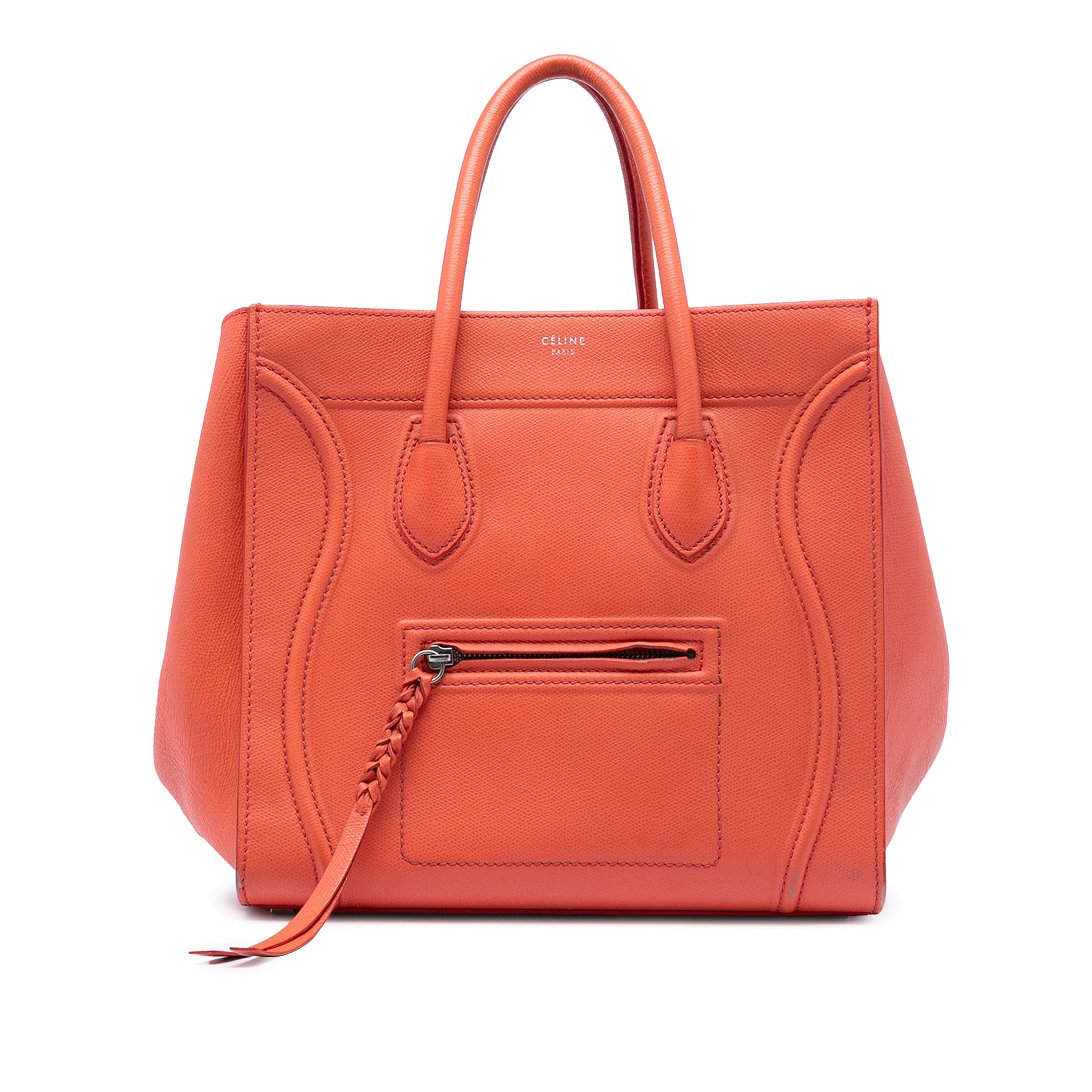 Celine Medium Leather Phantom Luggage Tote