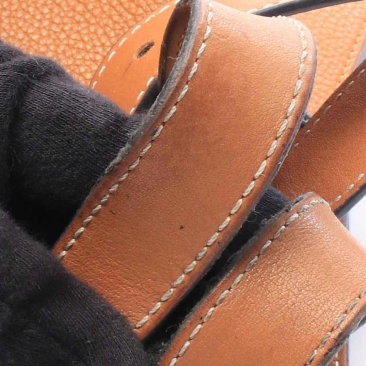 LOEWE Medium Soft Grained Calfskin Hammock — Brown