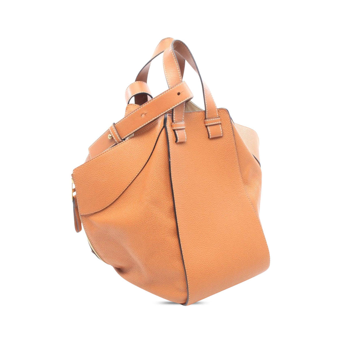 LOEWE Medium Soft Grained Calfskin Hammock — Brown