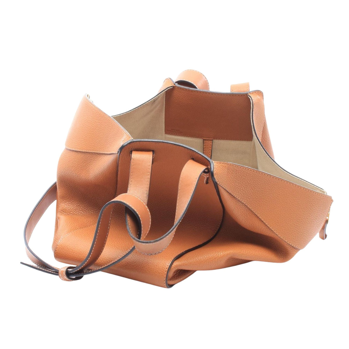 LOEWE Medium Soft Grained Calfskin Hammock — Brown