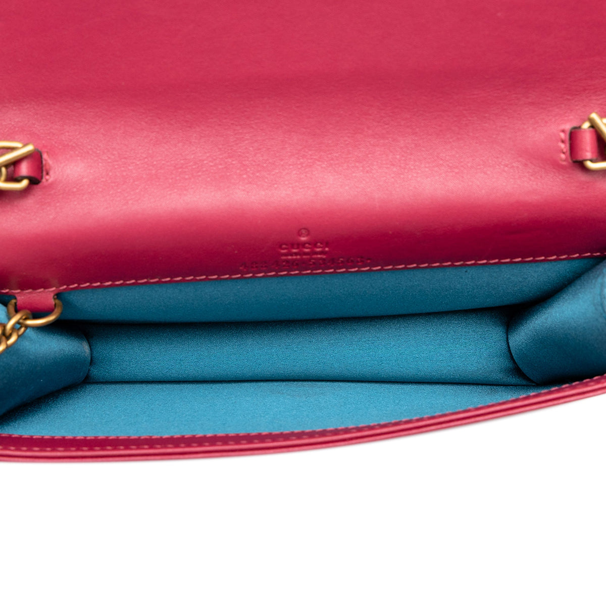 Gucci Mini GG Marmont Embroidered Matelasse Velvet Love Wallet On Chain