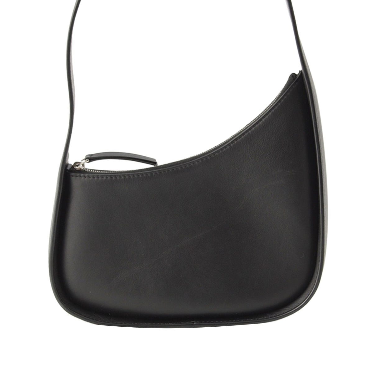 The Row Leather Half Moon Shoulder Bag