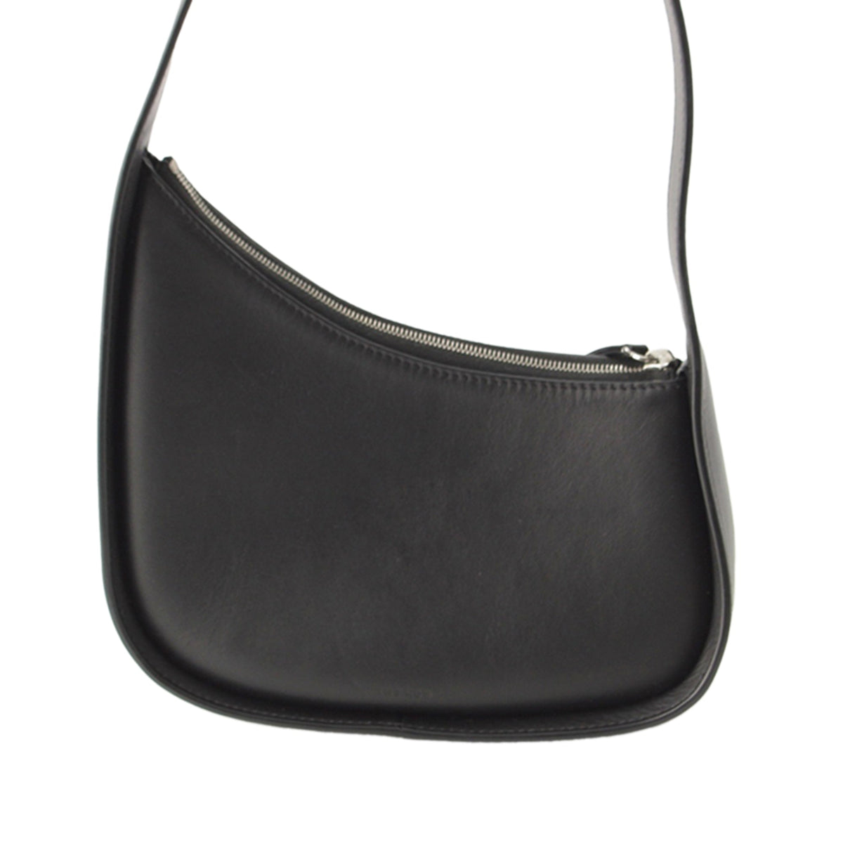 The Row Leather Half Moon Shoulder Bag