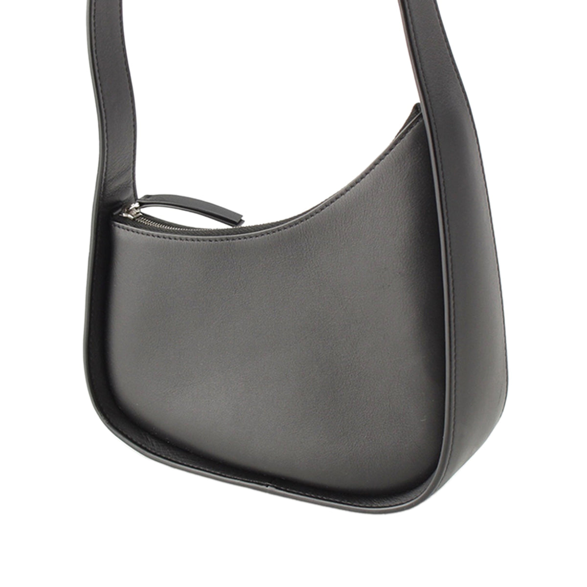 The Row Leather Half Moon Shoulder Bag