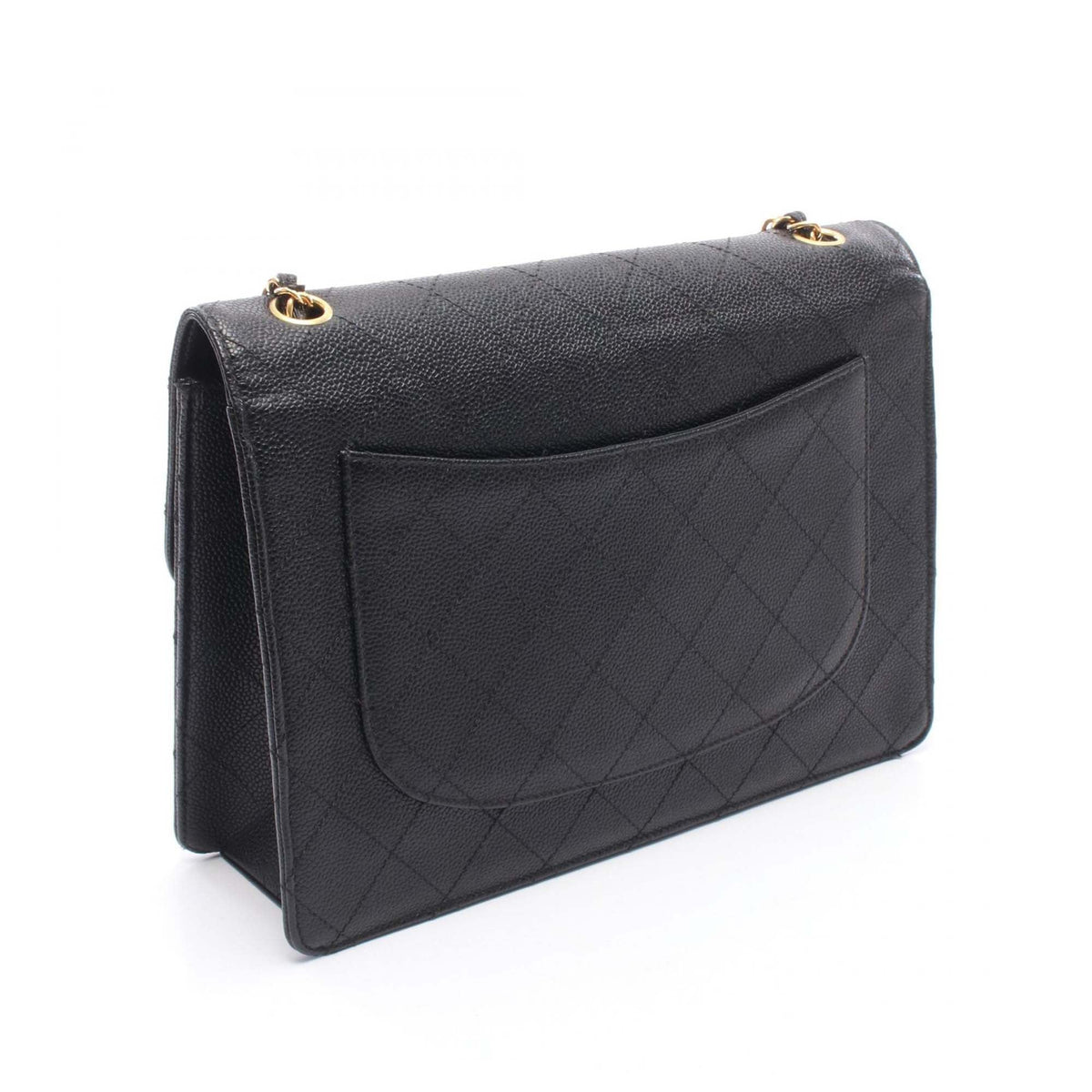 Chanel CC Quilted Caviar Single Flap