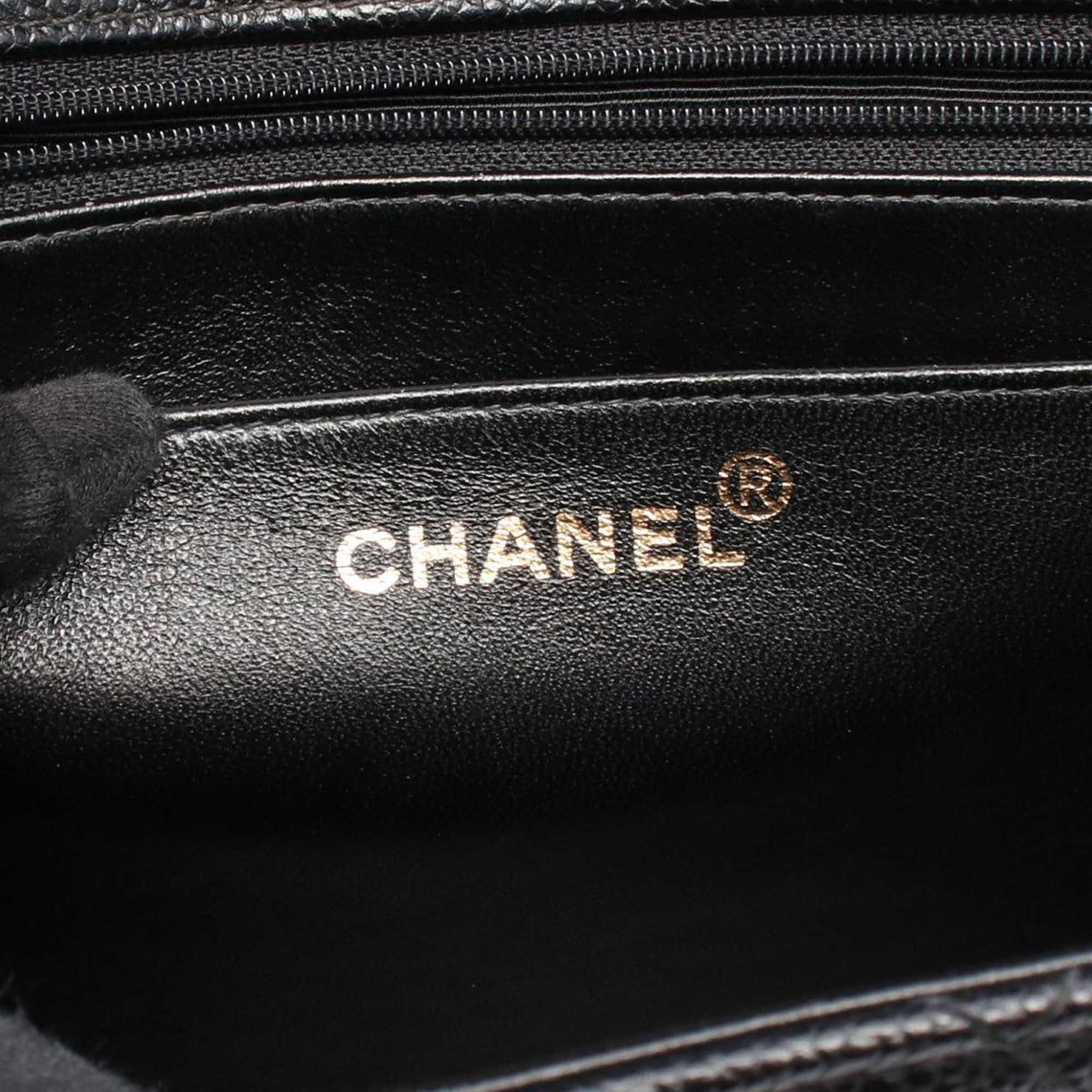 Chanel CC Quilted Caviar Single Flap
