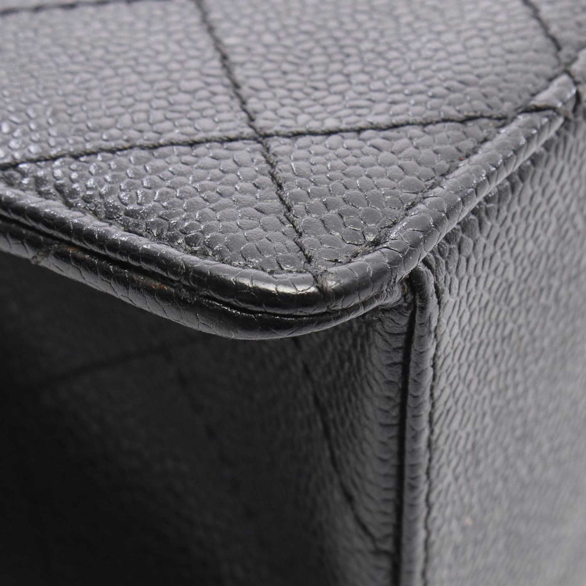 Chanel CC Quilted Caviar Single Flap