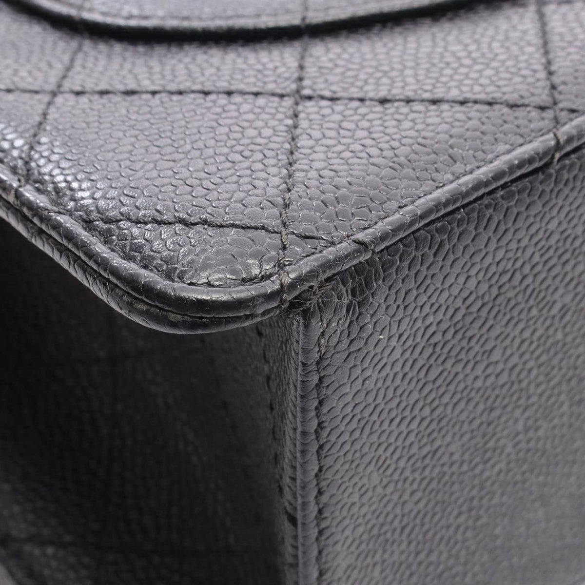 Chanel CC Quilted Caviar Single Flap