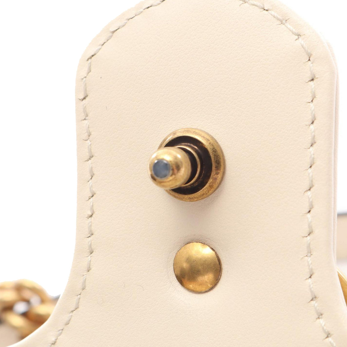 Gucci Small GG Marmont Matelasse Calfskin Shoulder Bag — White