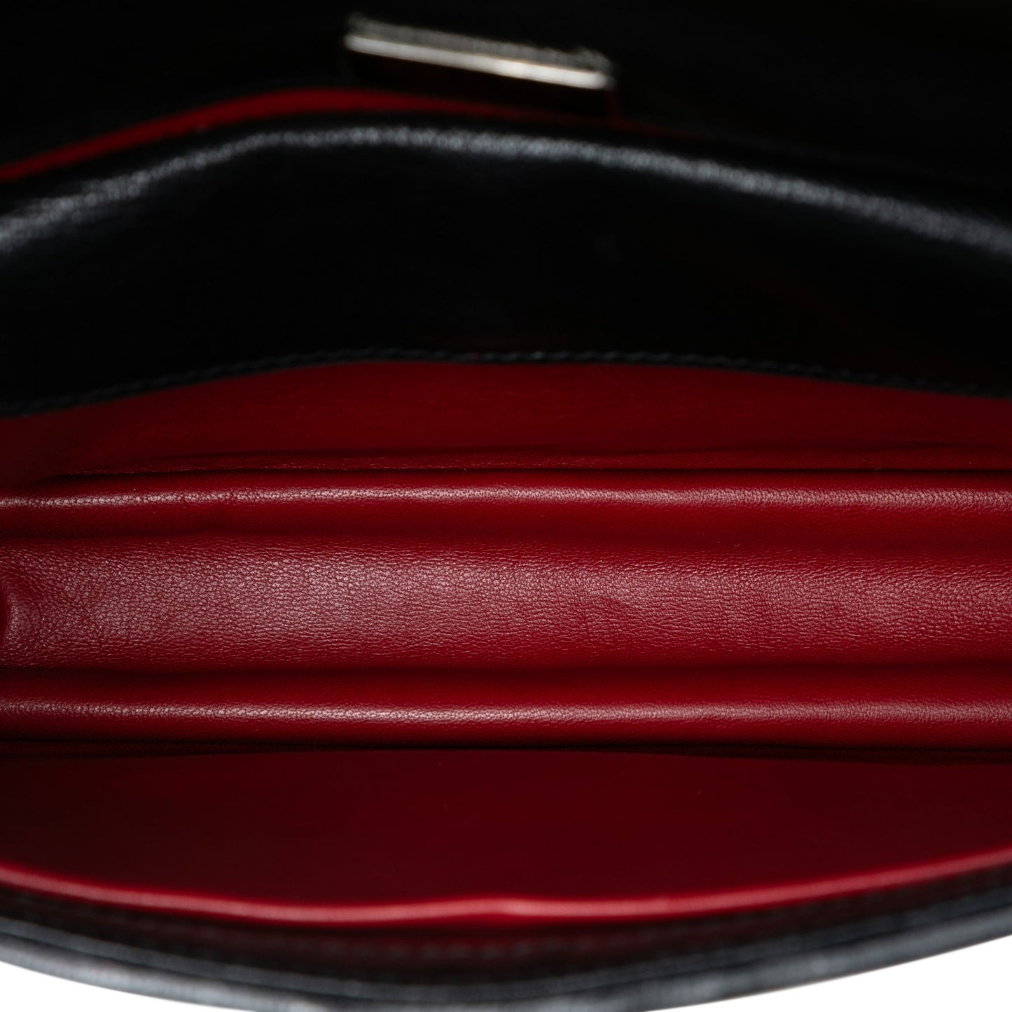 Woven Goatskin Madras Chain Flap Bag