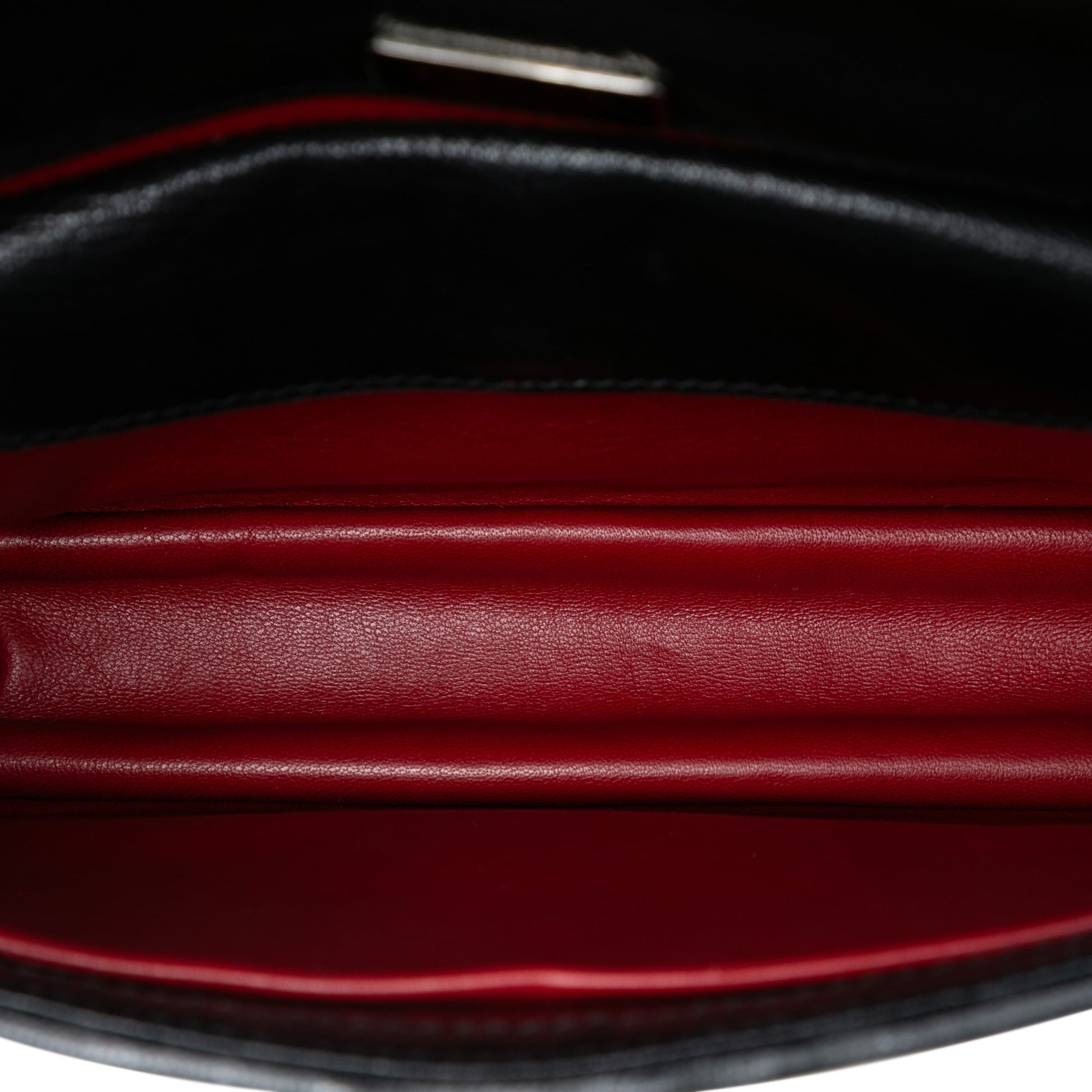 Woven Goatskin Madras Chain Flap Bag