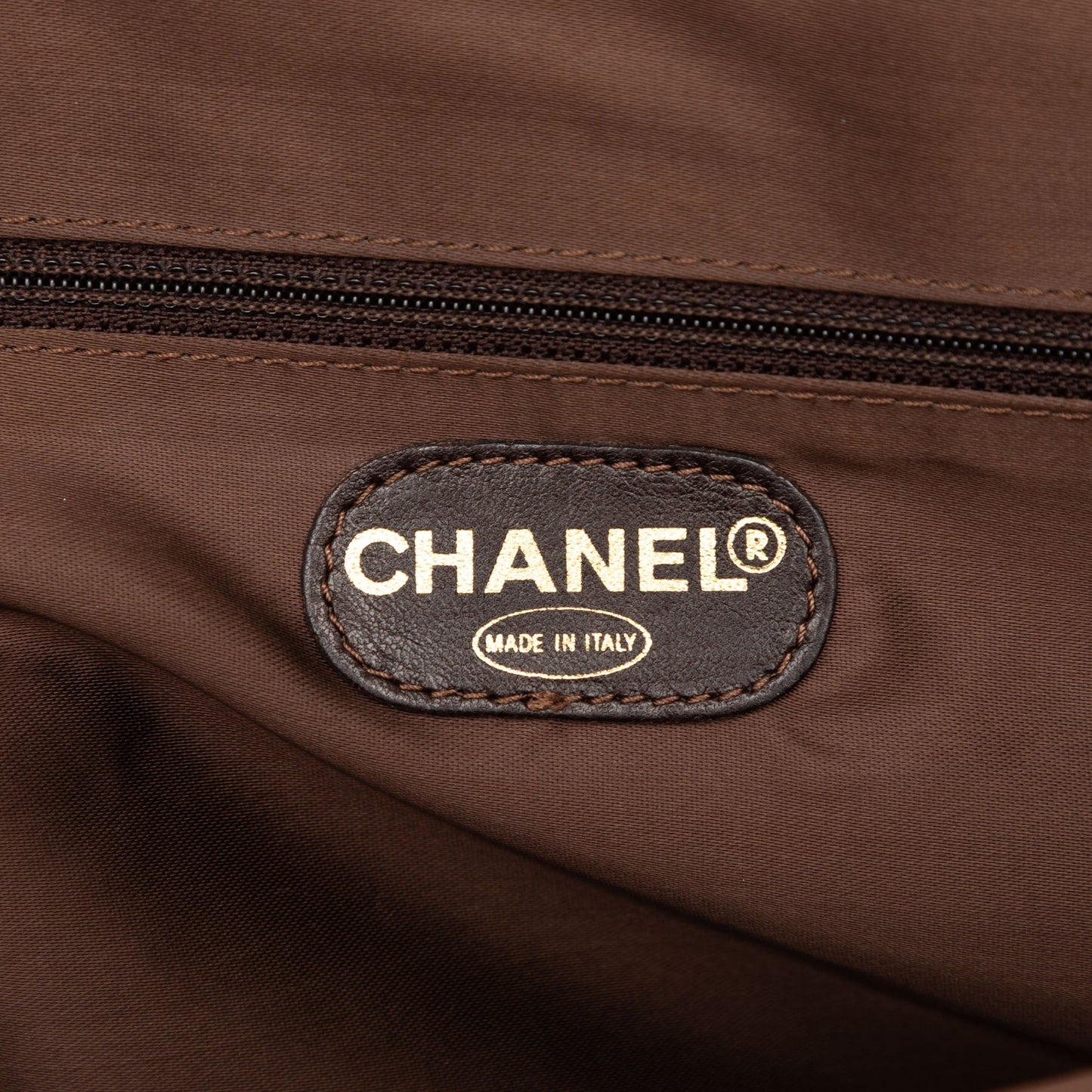 Chanel Suede LAX Logo Tote