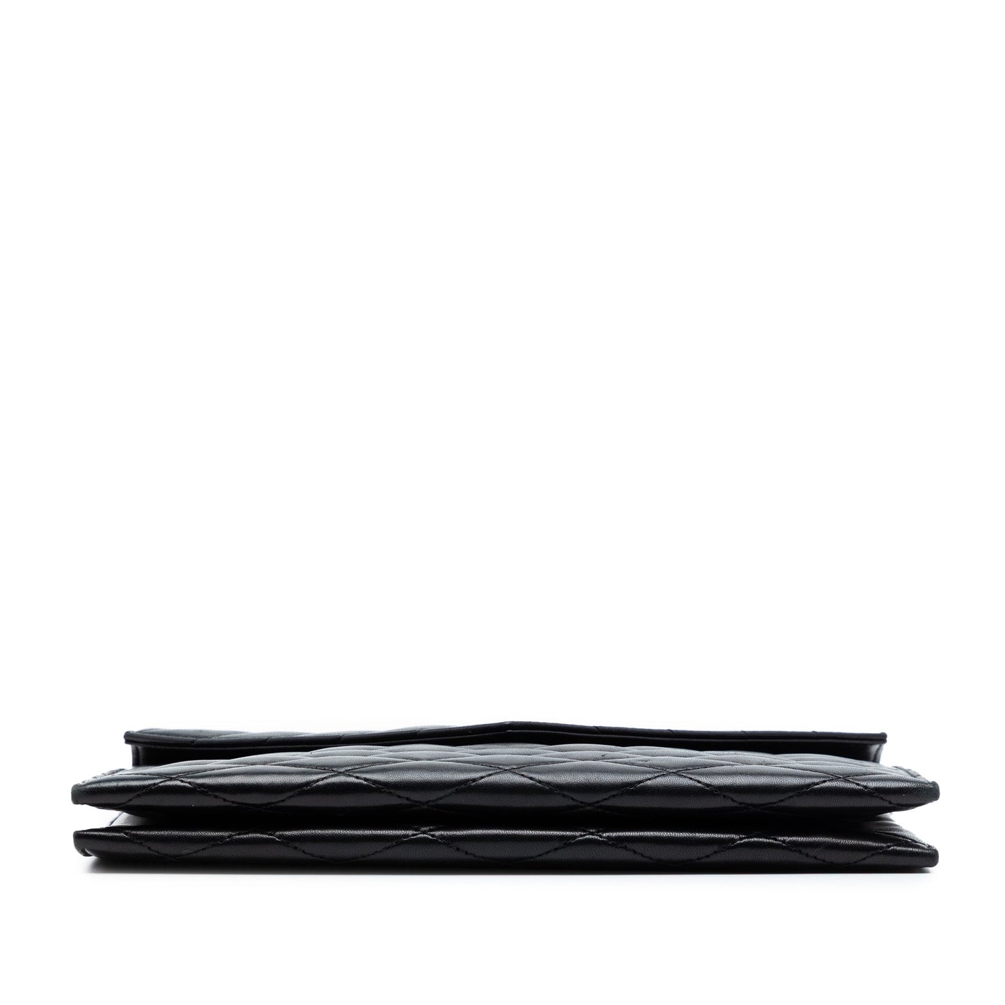 Saint Laurent Quilted Lambskin Envelope Pouch