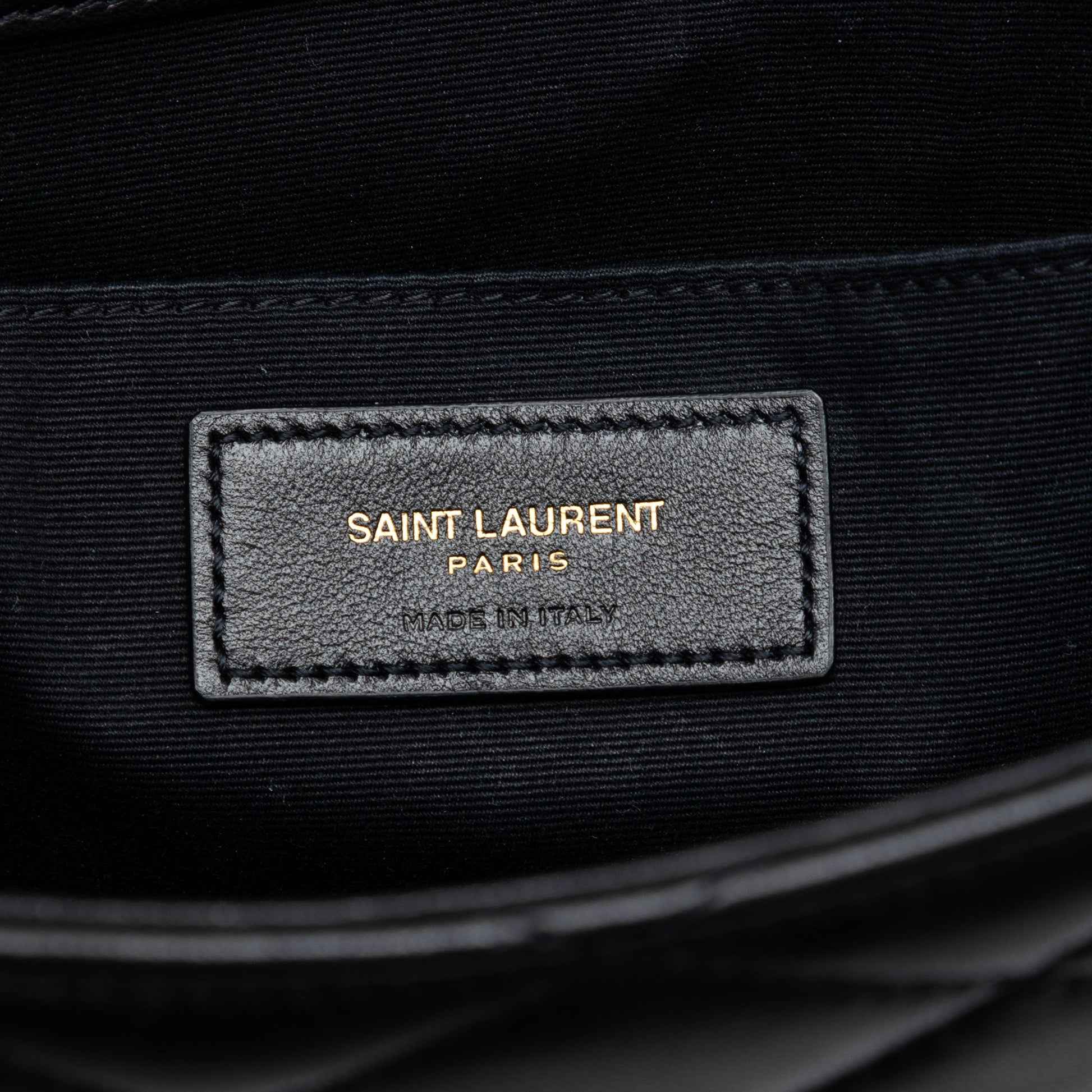 Saint Laurent Quilted Lambskin Envelope Pouch