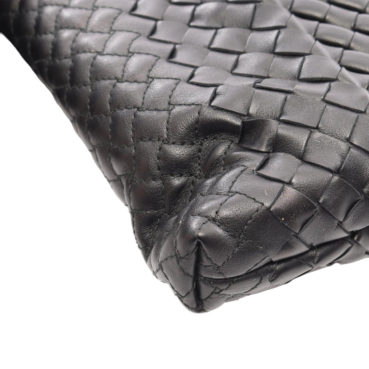 Bottega Veneta Nappa Intrecciato Crossbody — Black