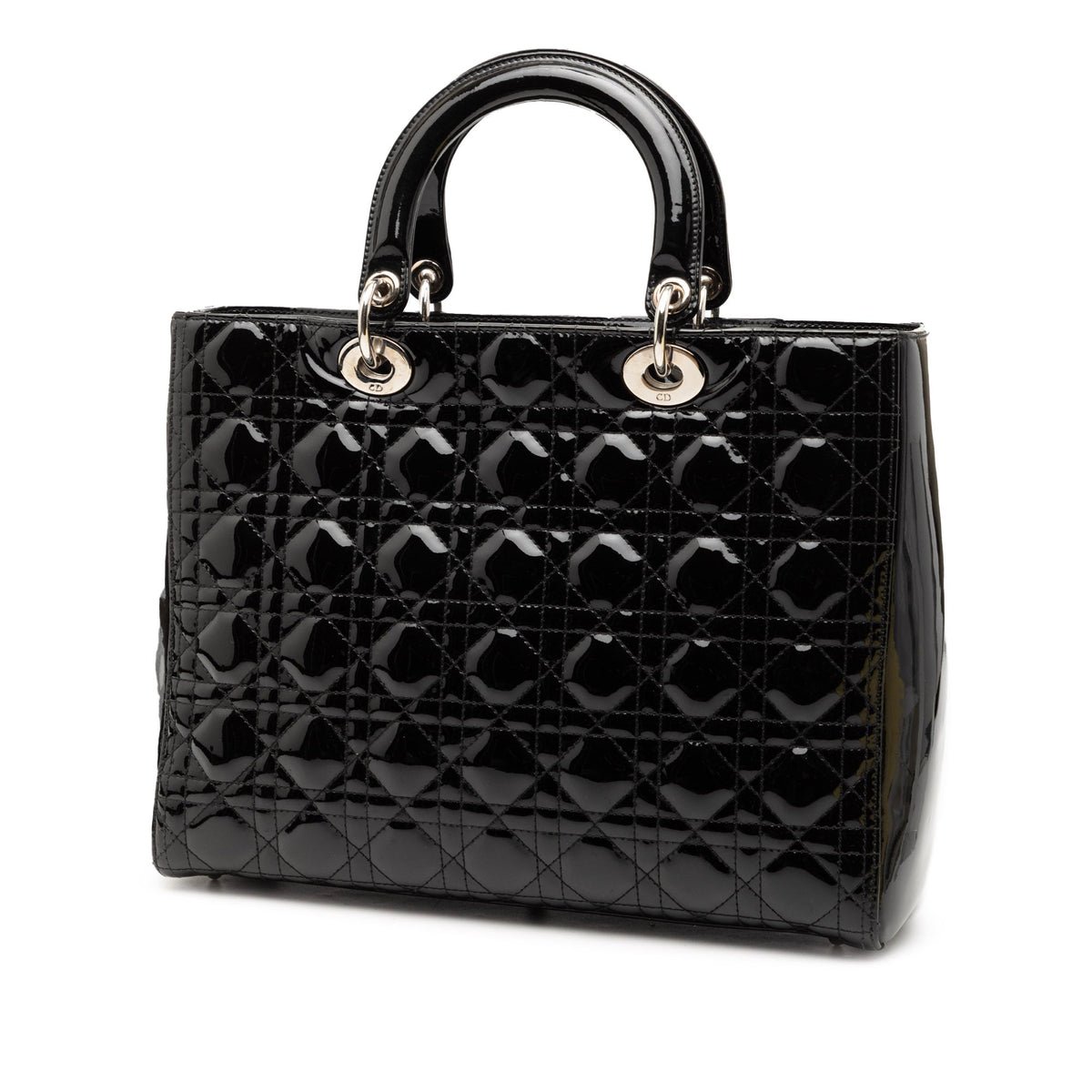 Dior Large Patent Cannage Lady Dior